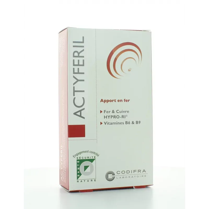 Codifra Actyferil 60 gélules - Univers Pharmacie