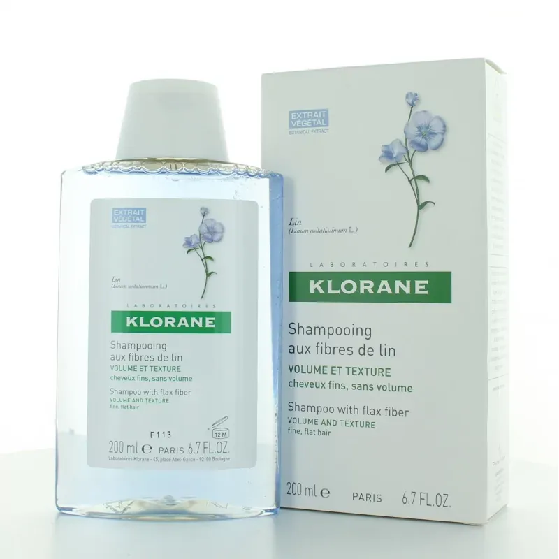 Klorane Shampooing aux Fibres de Lin 200ml