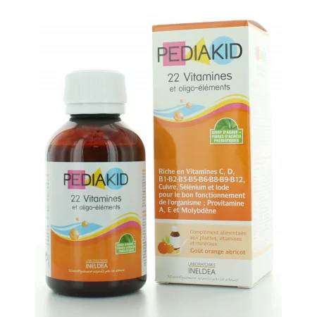 Pediakid 22 Vitamines et Oligo-éléments 125ml - Univers Pharmacie