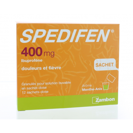 Spedifen 400mg 12 sachets-dose - Univers Pharmacie