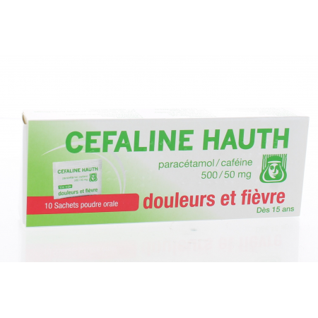 Cefaline Hauth 500/50mg 10 sachets - Univers Pharmacie