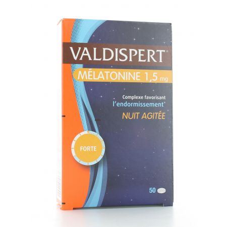 Valdispert Mélatonine 1,5 mg Nuit Agitée 50 comprimés