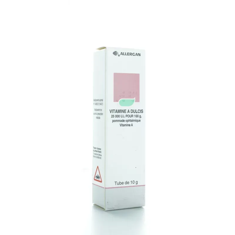 Vitamine A Dulcis 25000 U.l pour 100gr Pommade Ophtalmique 10g - Univers Pharmacie
