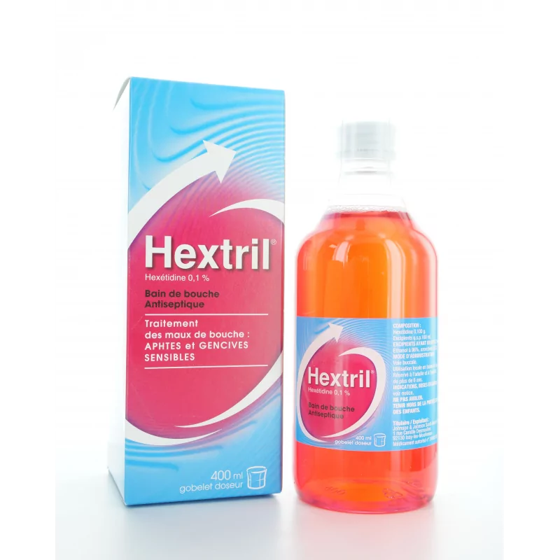 Hextril 0,1% Bain de Bouche 400ml