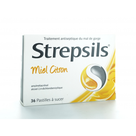Strepsils Miel Citron 36 pastilles