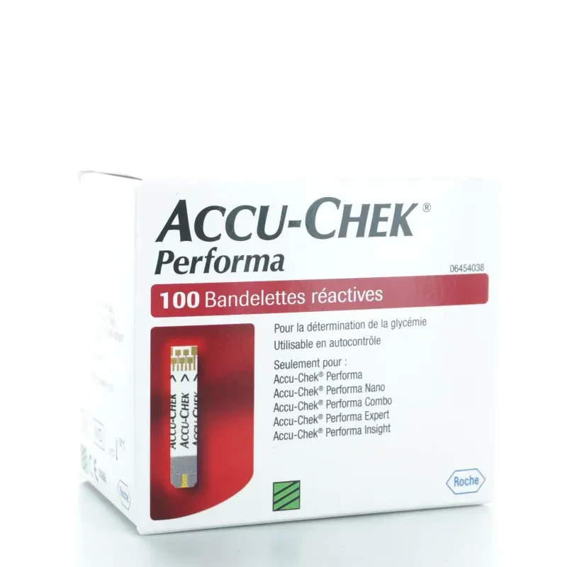 Accu-Chek Performa - 100 bandelettes réactives