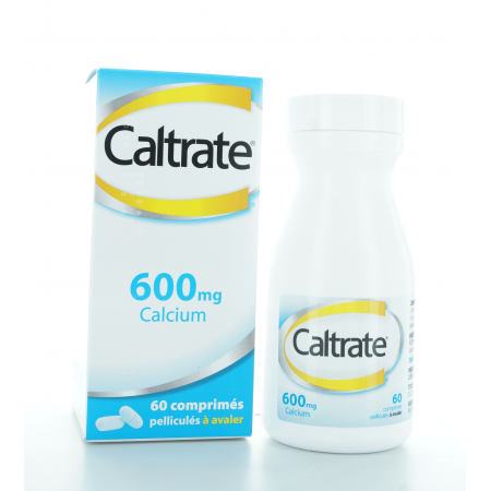 Caltrate 600mg Calcium 60 comprimés - Univers Pharmacie