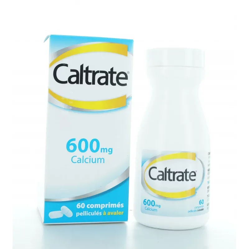 Caltrate 600mg Calcium 60 comprimés - Univers Pharmacie