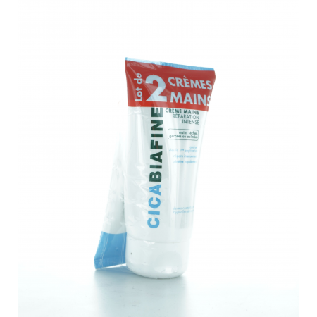 Crème Mains Cicabiafine Lot de 2X75ml - Univers Pharmacie