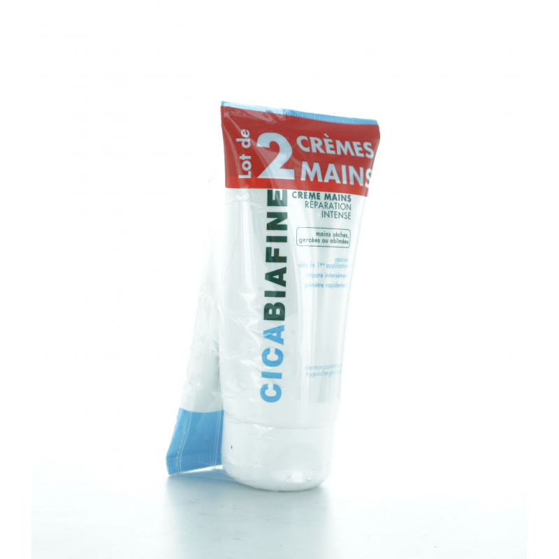 Crème Mains Cicabiafine Lot de 2X75ml - Univers Pharmacie Crème Mains Cicabiafine Lot de 2X75ml - Univers Pharmacie