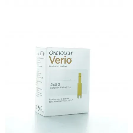 OneTouch Verio 100 bandelettes réactives