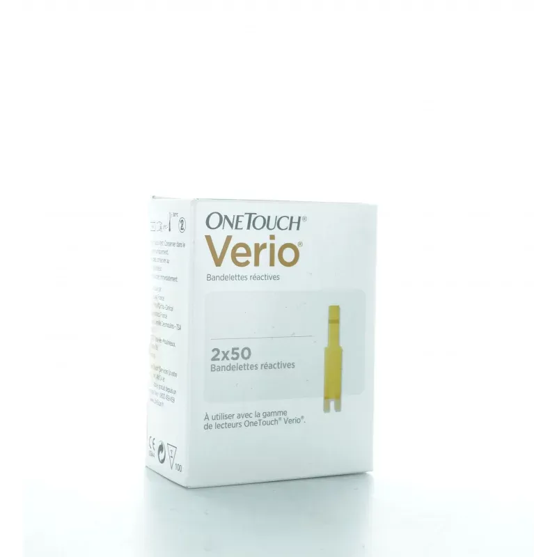 OneTouch Verio 100 bandelettes réactives