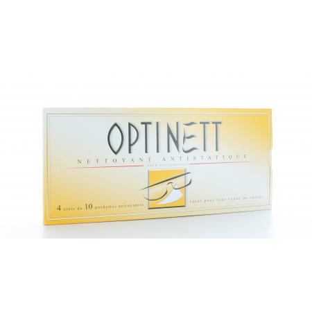 Optinett Nettoyant Antistatique 4X10 pochettes - Univers Pharmacie