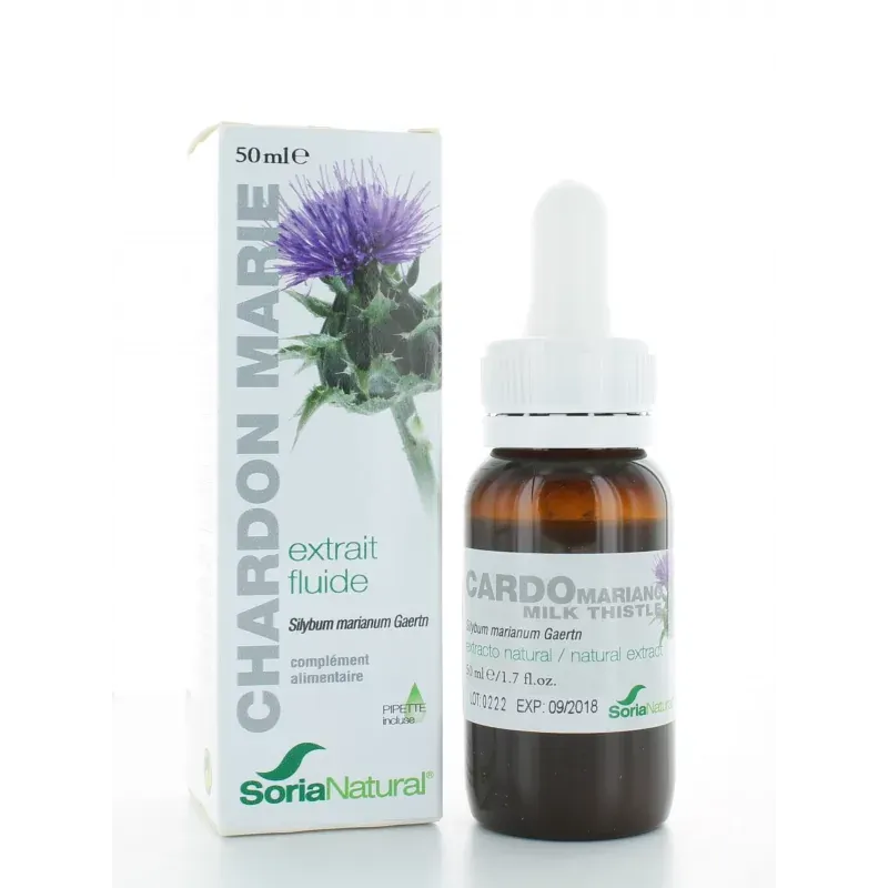 Soria Natural Extrait Fluide de Chardon Marie 50ml - Univers Pharmacie