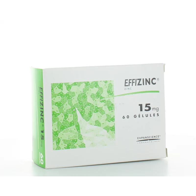 Effizinc 15 mg 60 gélules - Univers Pharmacie
