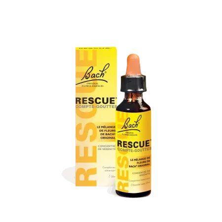 Rescue Compte-Gouttes Fleurs de Bach 20 ml