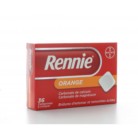 Rennie Orange 36 comprimés à croquer