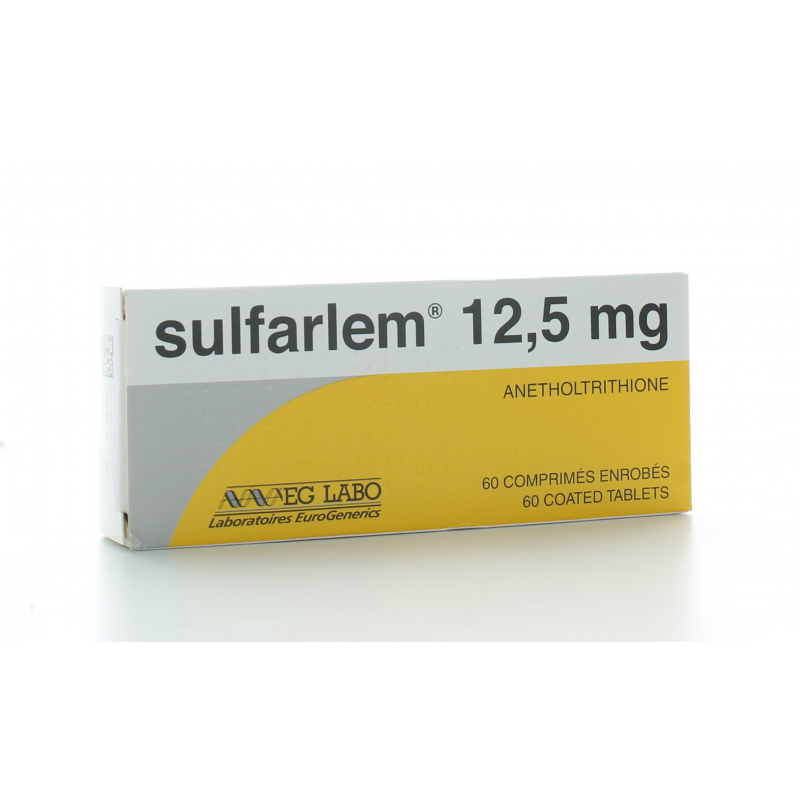 Sulfarlem 12,5 mg 60 comprimés Sulfarlem 12,5 mg 60 comprimés