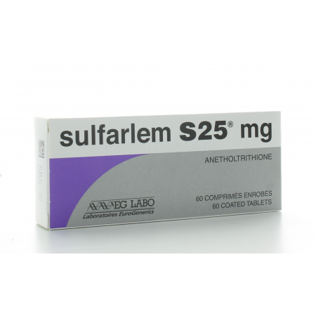 Sulfarlem 25 mg 60 comprimés