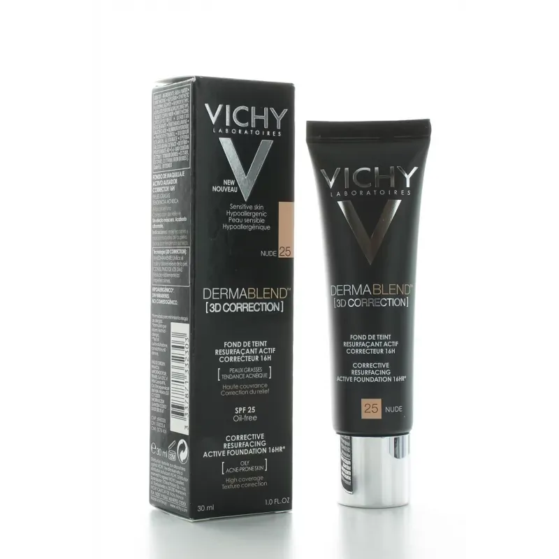 Vichy Dermablend 3D Correction Fond de teint Teinte 25 Nude 30ml