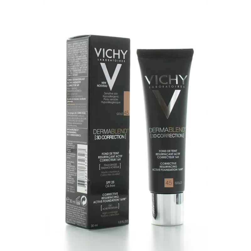 Vichy Dermablend 3D Correction Fond de teint Teinte 45 Gold 30ml