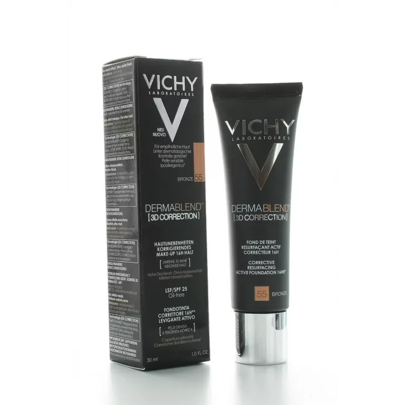 Vichy Dermablend 3D Correction Fond de teint Teinte 55 Bronze 30ml