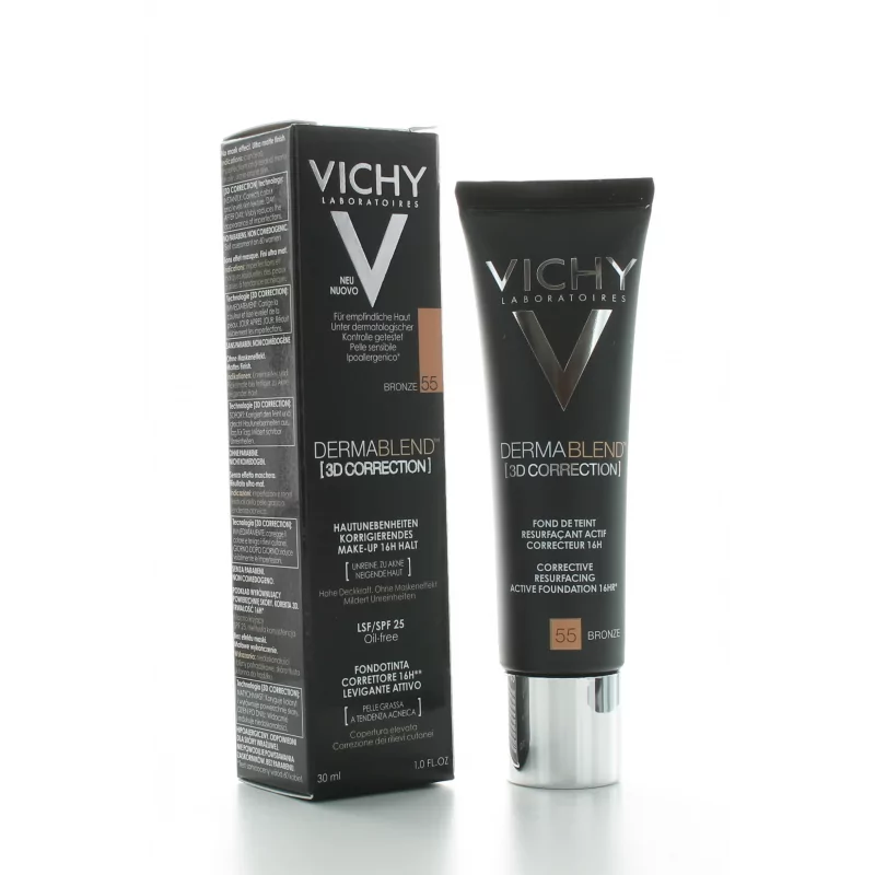 Vichy Dermablend 3D Correction Fond de teint Teinte 55 Bronze 30ml