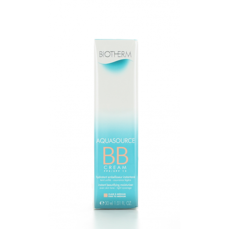 BB Cream Clair à Médium Aquasource Biotherm 30 ml BB Cream Clair à Médium Aquasource Biotherm 30 ml