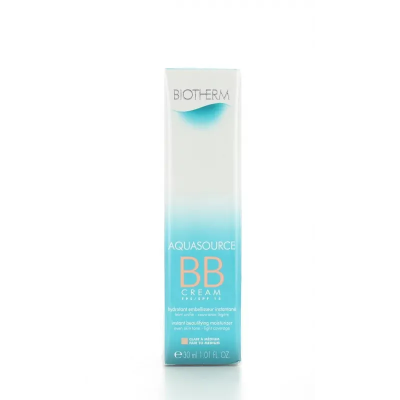 BB Cream Clair à Médium Aquasource Biotherm 30 ml