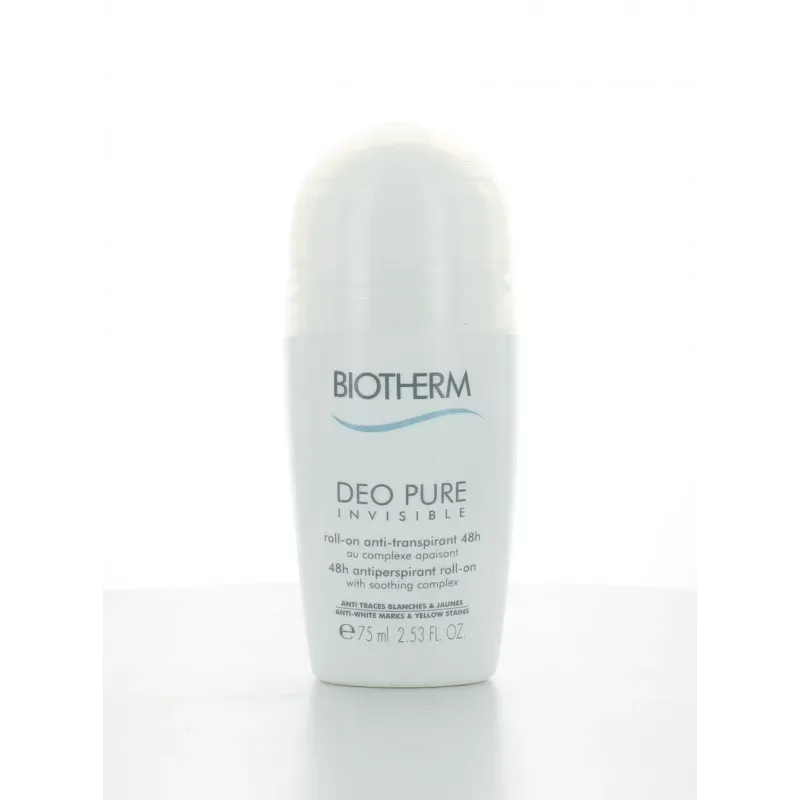 Biotherm Déo Pure Invisible 48H 75ml - Univers Pharmacie Biotherm Déo Pure Invisible 48H 75ml - Univers Pharmacie