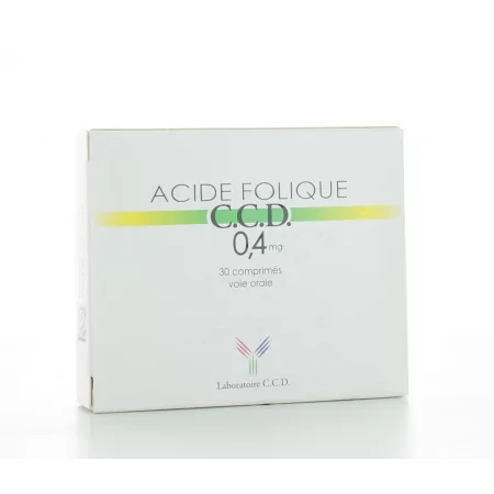 Acide Folique 0,4 mg C.C.D 30 comprimés