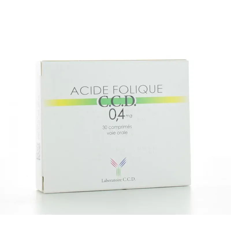 Acide Folique 0,4 mg C.C.D 30 comprimés