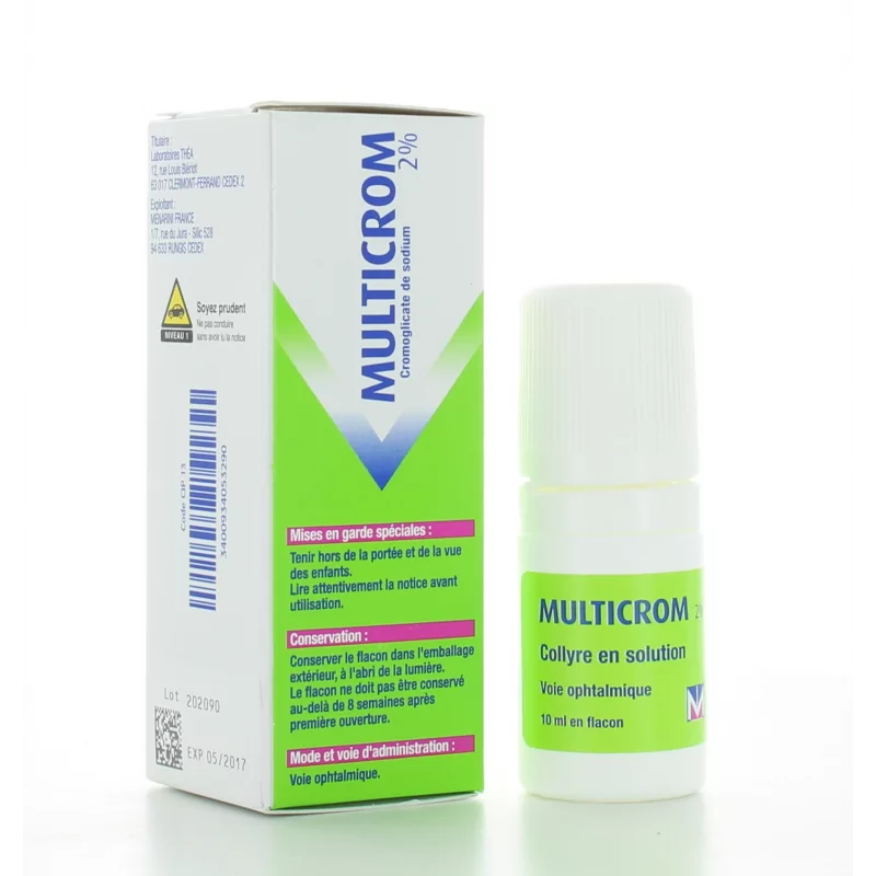 Multicrom 2% Collyre 10 ml, Conjonctivite