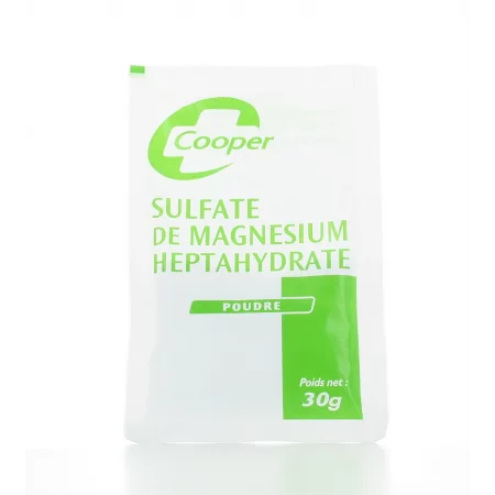 Cooper Sulfate de Magnésium Heptahydraté 30g - Univers Pharmacie