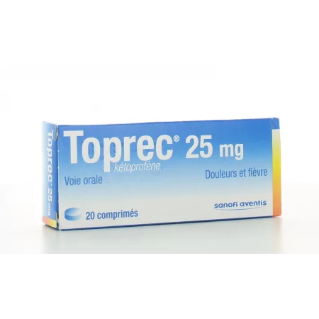 Toprec 25mg 20 comprimés - Univers Pharmacie