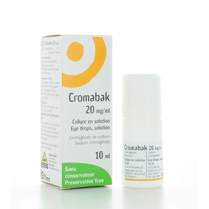 Cromabak 20mg/ml Collyre 10 ml