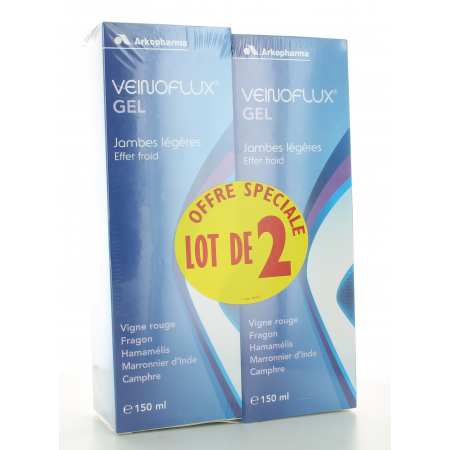 Arkopharma Veinoflux Gel Effet Froid 2X150ml - Univers Pharmacie