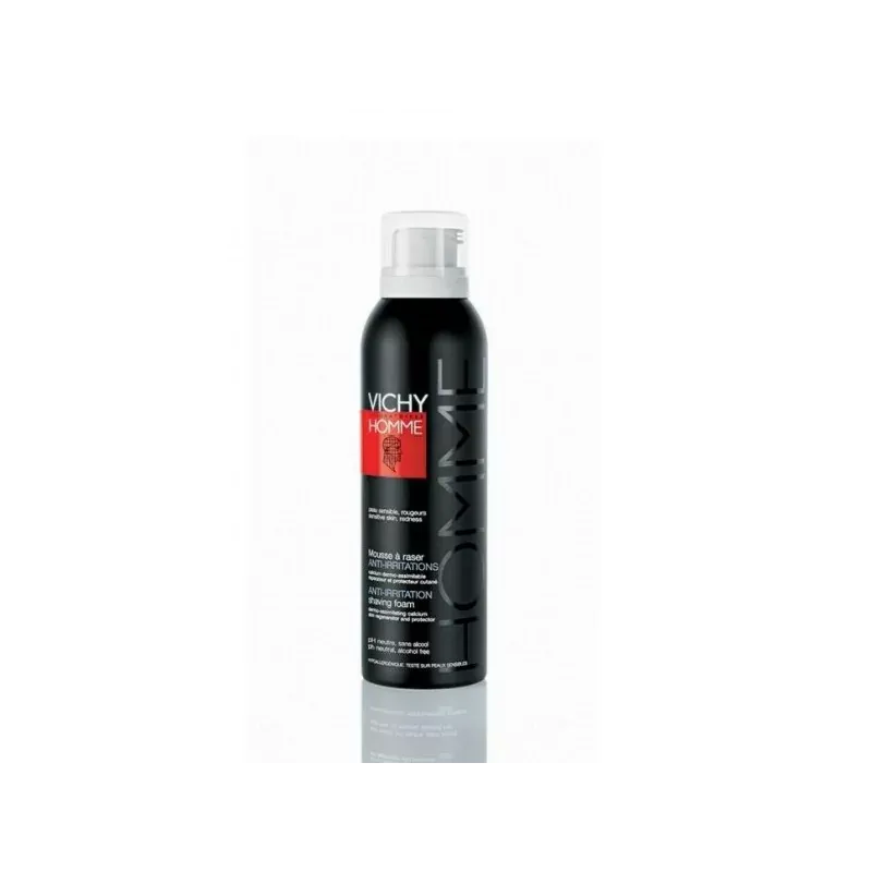 Vichy Homme Mousse à Raser Anti-irritations 200ml - Univers Pharmacie