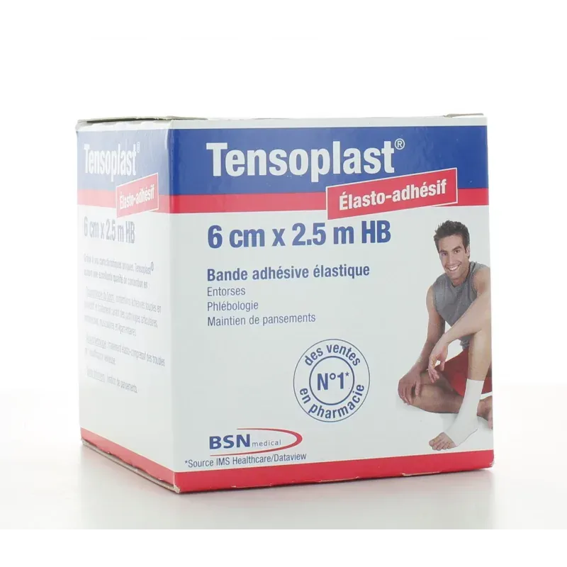 Bande Adhésive Elastique Tensoplast 6cm X 2,5m