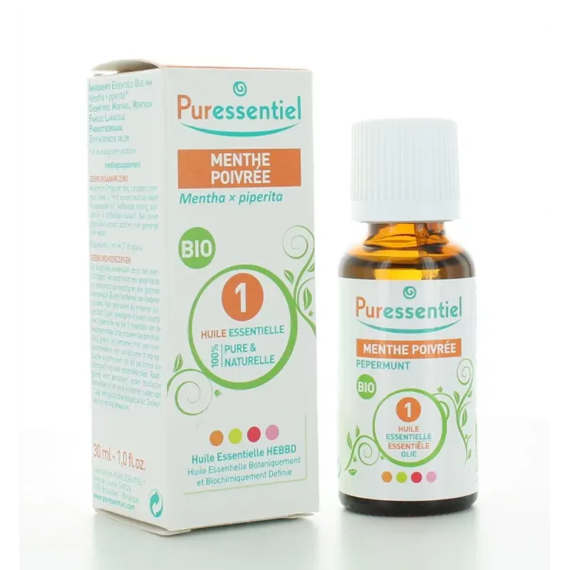 Puressentiel Huile Essentielle Menthe Poivrée Bio 30ml  - Univers Pharmacie