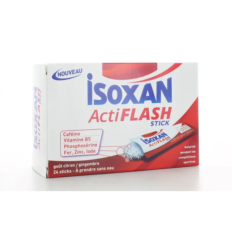 Isoxan ActiFlash Citron-Gingembre 24 sticks