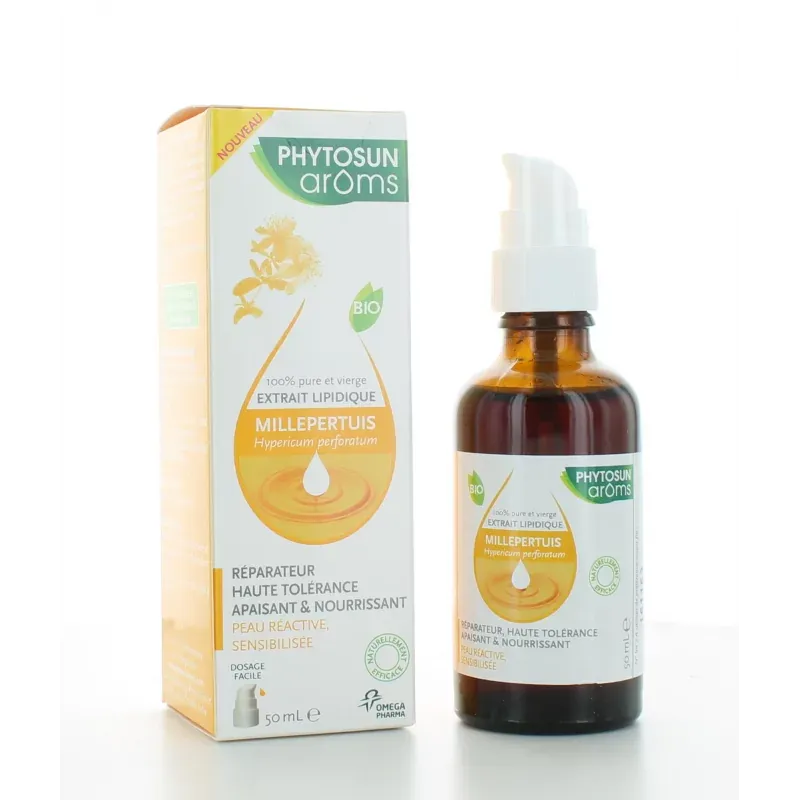 Extrait Lipidique de Millepertuis Bio Phytosun Aroms 50 ml Extrait Lipidique de Millepertuis Bio Phytosun Aroms 50 ml