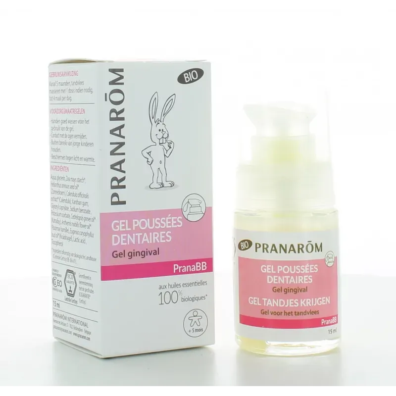 Gel Poussées Dentaires Bio PranaBB Pranarôm 15ml - Univers Pharmacie