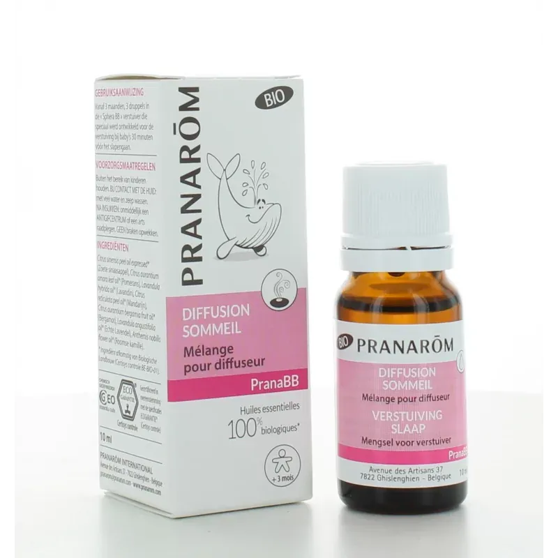 Pranarôm PranaBB Mélange d'Huiles Essentielles Sommeil Bio 10ml