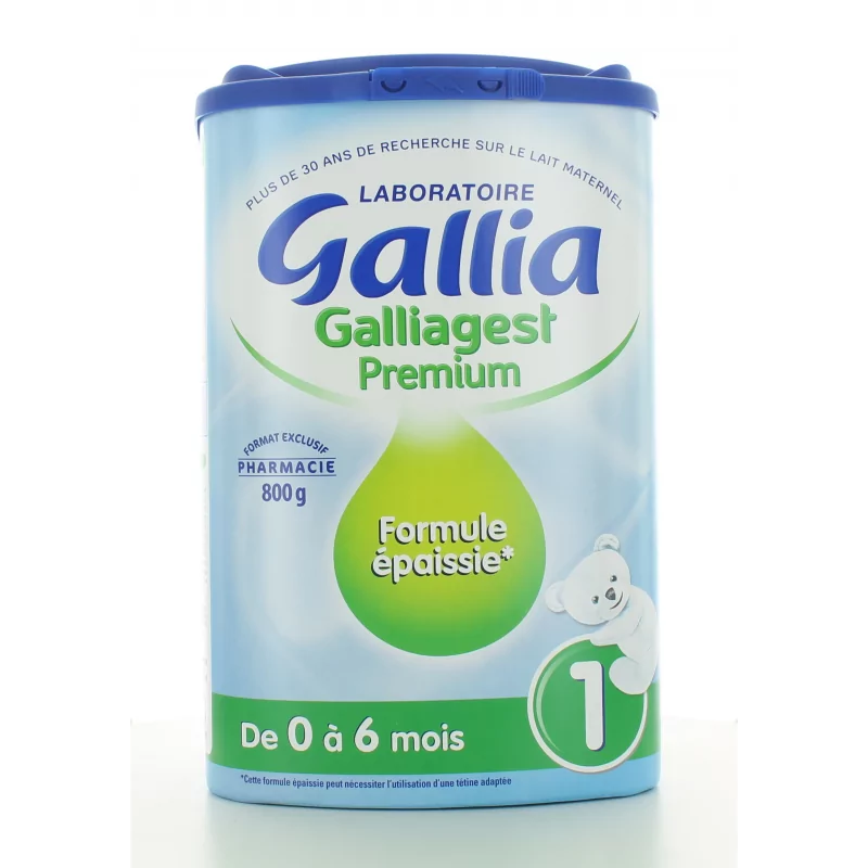 Galliagest Premium 0-6 mois Formule Epaissie Gallia 800 g