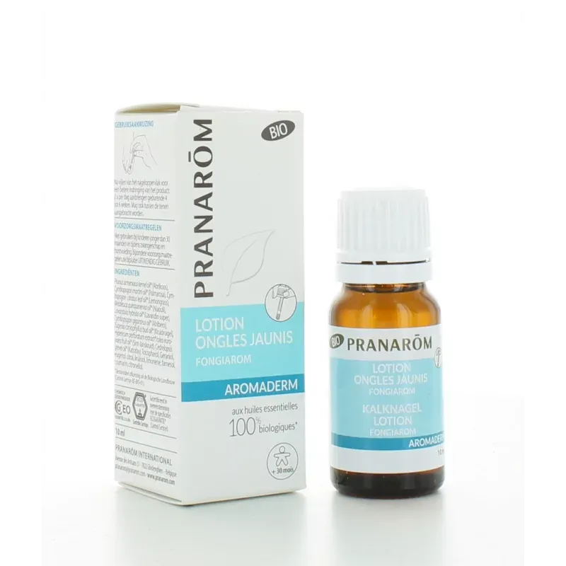 Lotion Ongles Jaunes Aromaderm Bio Pranarôm 10 ml