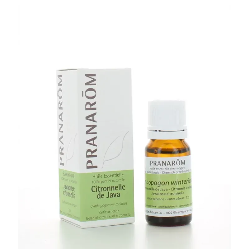 Pranarôm Huile Essentielle Citronnelle de Java 10ml  - Univers Pharmacie