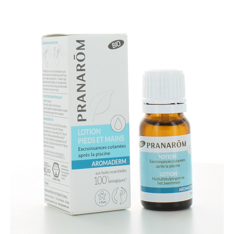 Lotion Pieds et Mains Bio Aromaderm Pranarôm 10 ml