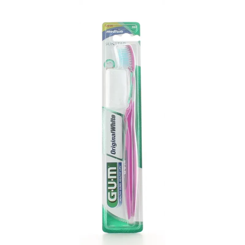 Sunstar 563 Brosse à Dents Medium GUM Original White