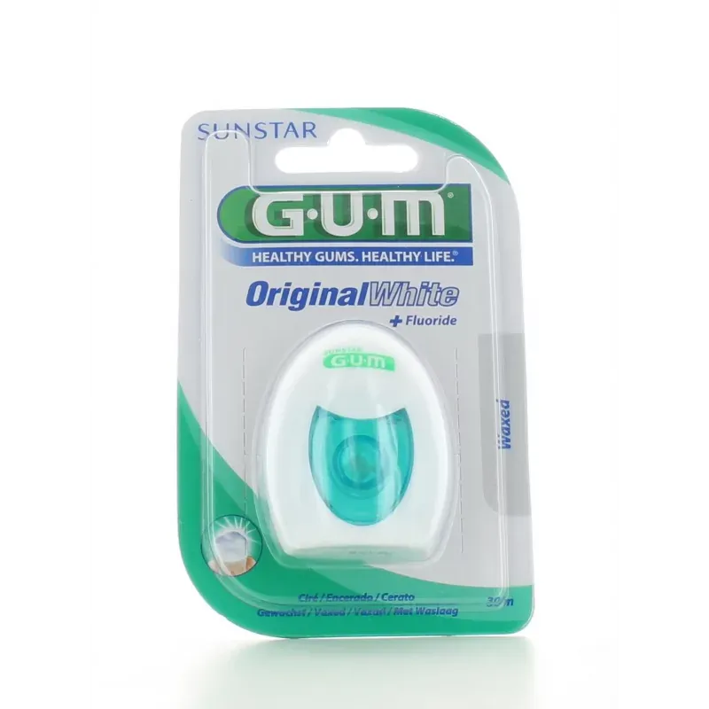 Fil Dentaire Ciré GUM Original White 30 m